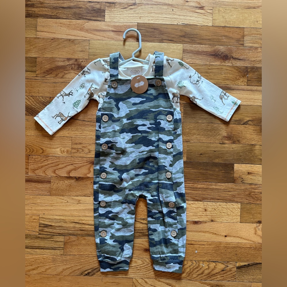 Baby Mud Pie overall outfit. 12m